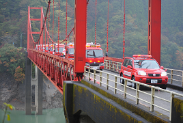 秋の全国火災予防運動防火パレード