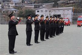 大豊町消防団ラッパ隊